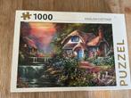 Legpuzzel - Engels Cottage - 1000 stukjes, Ophalen of Verzenden, 500 t/m 1500 stukjes, Gebruikt, Legpuzzel