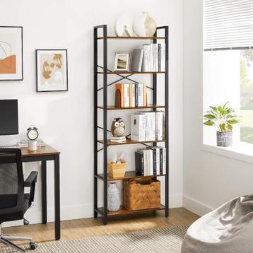 Boekenrek - Industrieel - 66x30x186 beschikbaar voor biedingen