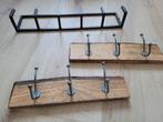 Kapstok / wandhaken, industrieel/hout/zwart en smal, Zo goed als nieuw, Minder dan 100 cm, Metaal, Ophalen