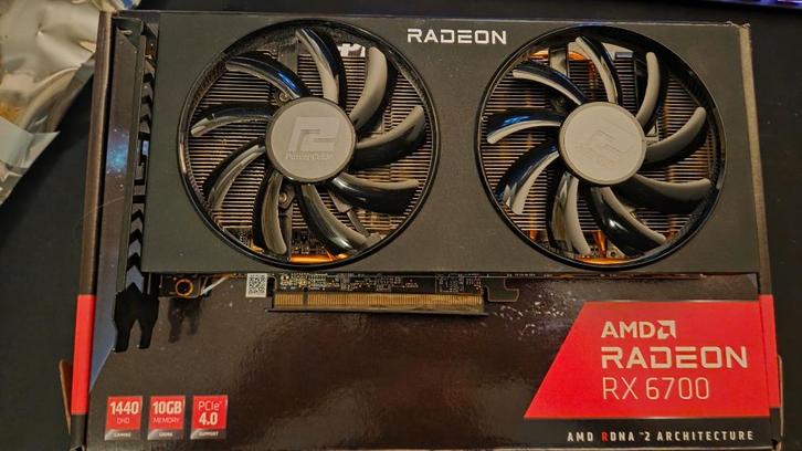 Powercolor Fighter RADEON RX 6700, Computers en Software, Videokaarten, Zo goed als nieuw, AMD, PCI-Express 4.0, GDDR6, HDMI, DisplayPort