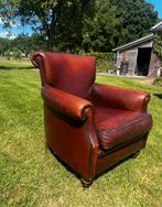 Schapenleren fauteuil, Huis en Inrichting, Fauteuils, Ophalen, Zo goed als nieuw, 75 tot 100 cm, 50 tot 75 cm