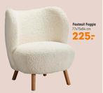 Fauteuil Stoel Bouclé Foggia - Zo Goed Als Nieuw!, Huis en Inrichting, Ophalen, 75 tot 100 cm, Zo goed als nieuw, Stof