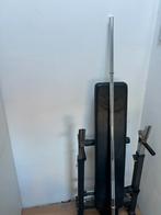 Complete Home Gym Set - Bank, Stang & Gewichten, Ophalen, Gebruikt, Krachtstation, Armen