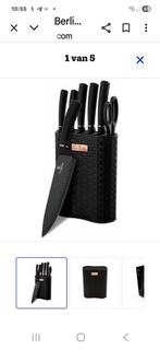 Berlinger Haus messenset met messenblok, Ophalen of Verzenden, Nieuw, Rvs of Chroom, Bestekset