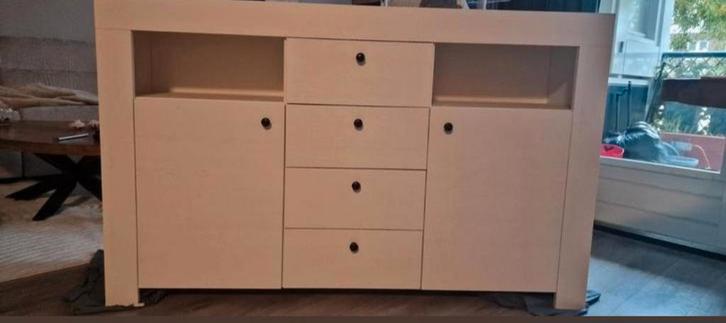 Witte Ladekast met Verlichting - Zo Goed Als Nieuw!, Huis en Inrichting, Kasten | Dressoirs, Zo goed als nieuw, 100 tot 150 cm