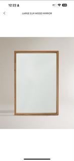 Zara Home Grote Elm Houten Spiegel 180x100cm, Ophalen, Zo goed als nieuw, Inzethaard, Overige soorten