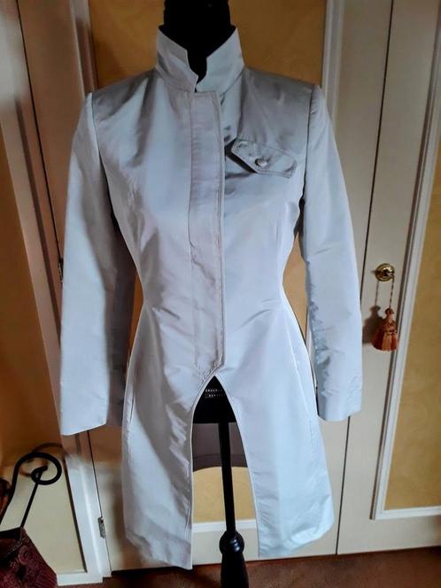 EvR Pauw jasje 36, Kleding | Dames, Jasjes, Kostuums en Pakken, Zo goed als nieuw, Jasje, Maat 36 (S), Grijs, Verzenden
