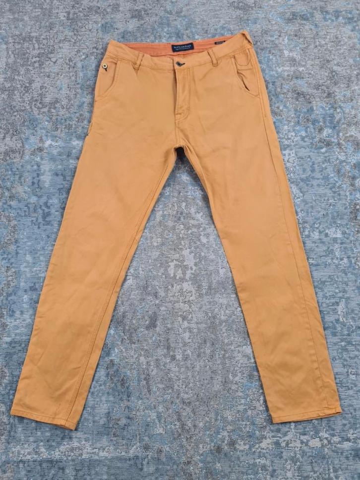 Scotch and Soda MAILER W31 L32 Slim 100% katoen Bronno3132, Kleding | Heren, Broeken en Pantalons, Zo goed als nieuw, Maat 48/50 (M)