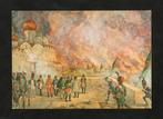 Ansichtkaart Schoolplaat Brand in Moskou 1812, Isings., Ophalen of Verzenden, 1960 tot 1980, Ongelopen, Politiek en Historie