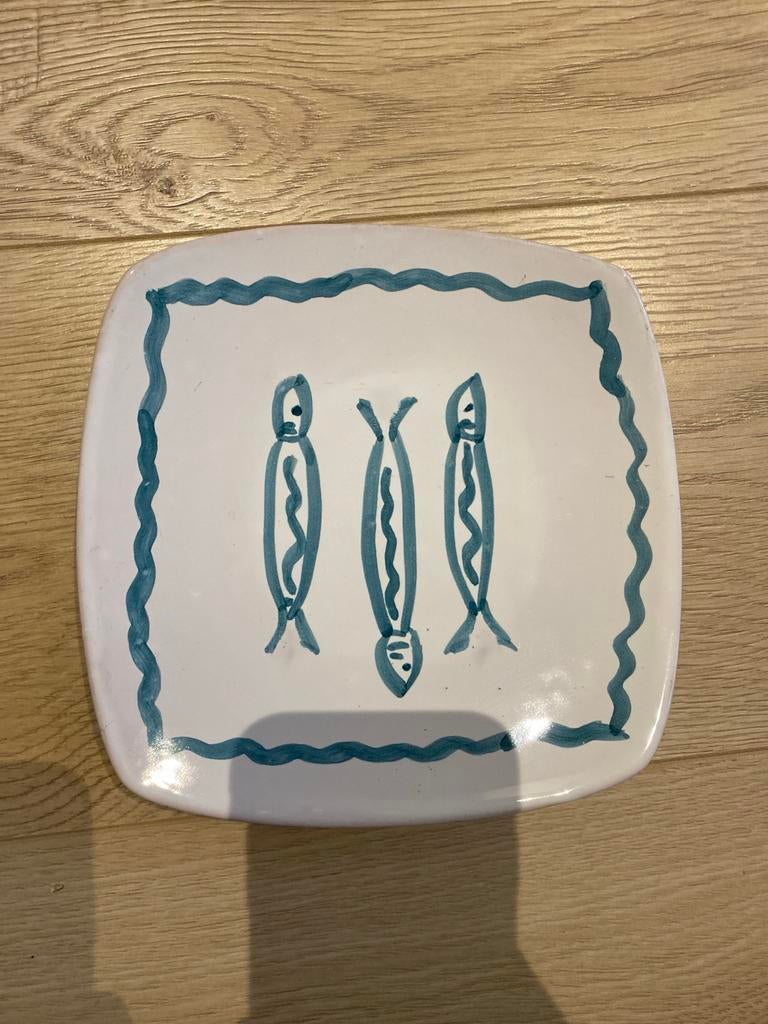 Amalfi Bordje met Vis Motief, Antiek en Kunst, Ophalen