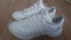 Witte leren tennisschoenen K- Swiss dames maat 39, Sport en Fitness, Tennis, Schoenen, Ophalen of Verzenden, Zo goed als nieuw