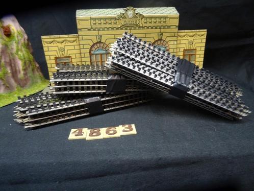 4863=Trix Express kavel rails en wissels met vol profiel.(3), Hobby en Vrije tijd, Modeltreinen | H0, Gebruikt, Rails, Gelijkstroom