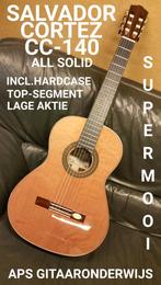 NEW SALVADOR CORTEZ CC140 CLASSICAL GUITAR ALL SOLID+CASE, Ophalen of Verzenden, Nieuw, Klassieke of Spaanse gitaar, Met koffer