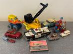 Oud blikken speelgoed Fiat Politie Space Tank Tekno etc, Antiek en Kunst, Antiek | Speelgoed, Ophalen of Verzenden
