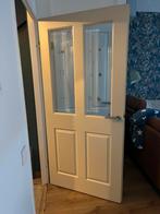 Te koop binnendeur met facet glas 201,5x 93cm, Doe-het-zelf en Verbouw, Ophalen, Gebruikt, 80 tot 100 cm, Binnendeur