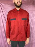 Vintage overhemd / shirt / girls club / rood / medium / M, Hg, Vintage, HGV, Gedragen