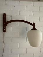 Vintage wand lamp, Ophalen of Verzenden, Gebruikt, Glas