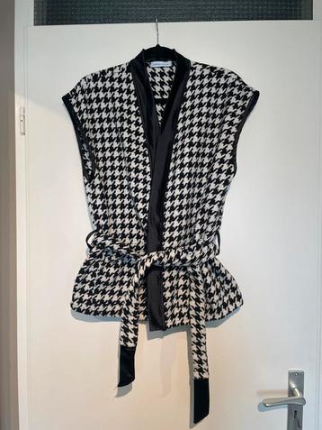 dames pied de poule gilet bodywarmer satijn mt L beschikbaar voor biedingen