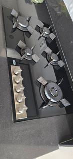 Boretti BGKN90 Zwart Gaskookplaat - 2023, Witgoed en Apparatuur, Kookplaten, Ophalen, Gebruikt, Inbouw, Gas