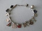 Oude Duits/Oostenrijkse Geluks Bedelarmband zilver email, Sieraden, Tassen en Uiterlijk, Antieke sieraden, Verzenden, Zilver, Armband