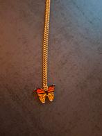 Goudkleurige ketting vlinder, Overige materialen, Verstelbaar, Nieuw, Ophalen of Verzenden