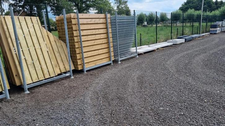 NIEUW   beton schutting grijs en antraciet  panelen, Tuin en Terras, Schuttingen, Overige materialen, Minder dan 1 meter, Minder dan 3 meter