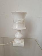 Sfeervolle vintage tafellamp natuursteen albast marmer, Huis en Inrichting, Ophalen of Verzenden, Zo goed als nieuw, Minder dan 50 cm
