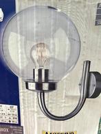 Wandlamp chroom voor buiten, Zonne-energie, Wandlamp, Nieuw, Ophalen of Verzenden