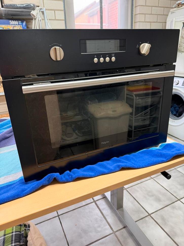 Pelgrim inbouw magnetron, Witgoed en Apparatuur, Magnetrons, Zo goed als nieuw, Inbouw, Draaiplateau, Ophalen