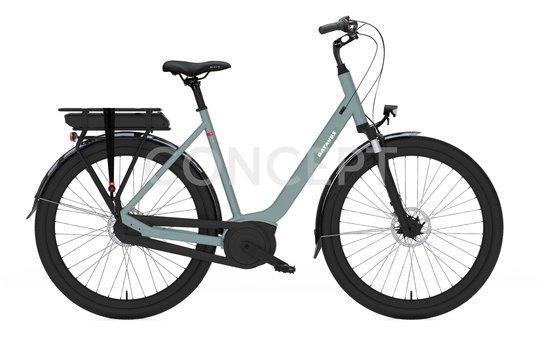 BATAVUS Altura CP 2026 Dames Grey Turquoise Matt 51cm 2026, Fietsen en Brommers, Elektrische fietsen, Nieuw, Batavus, 51 tot 55 cm
