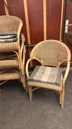 Rotan stoelen, Tuin en Terras, Tuinstoelen, Ophalen of Verzenden, Gebruikt, Rotan