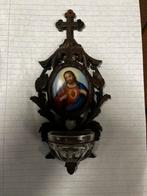 Wijwatervat met sèvres porselein, Ophalen of Verzenden