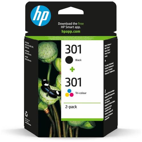 HP 302 originele zwarte/drie-kleuren inktcartridges, 2-pack, Computers en Software, Printerbenodigdheden, Nieuw, Verzenden
