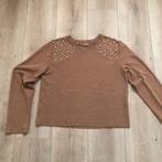 Zara beige trui met parels – dun gebreid – maat M, Maat 38/40 (M), Ophalen of Verzenden, Zo goed als nieuw, Zara
