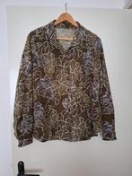 Vintage blouse met bladerprint, Kleding | Dames, Ophalen, Maat 42/44 (L), Onbekend, Gedragen