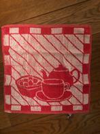 Vintage Theedoek en handdoek Rood/Wit, Huis en Inrichting, Keuken | Textiel, Ophalen of Verzenden, Gebruikt, Rood, Theedoek of Handdoek