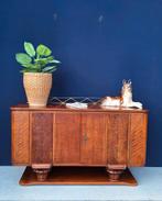Vintage Dressoir in Art Deco style, symmetrisch fineer, Ophalen, Gebruikt, 100 tot 150 cm, Vintage