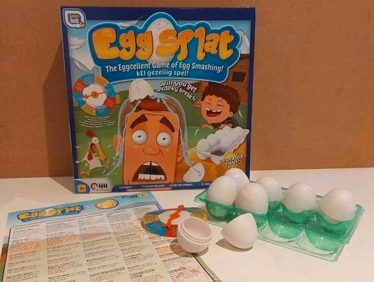 Egg splat, Hobby en Vrije tijd, Gezelschapsspellen | Bordspellen, Gebruikt, Een of twee spelers, Drie of vier spelers, Vijf spelers of meer
