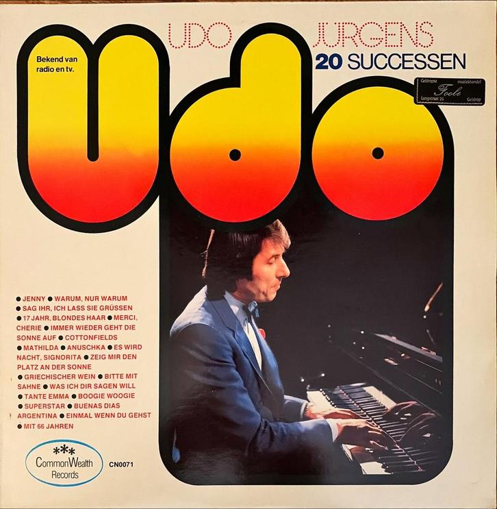 Vinyl / LP van Udo Jurgens - 20 successen, Cd's en Dvd's, Vinyl | Pop, Zo goed als nieuw, 1960 tot 1980, 12 inch, Ophalen of Verzenden