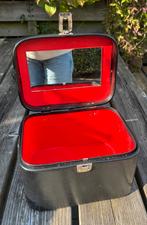 Vintage beautycase, Gebruikt, Softcase, Zwart, Ophalen of Verzenden