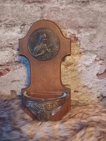 Antiek brocant wijwater bakje Maria Theresia  beschikbaar voor biedingen