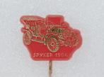 SP1643 Speldje Spyker 1904 rood, Verzamelen, Gebruikt, Ophalen of Verzenden