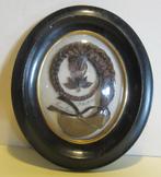 Antieke haarkader, haarwerk, memento mori /353, Antiek en Kunst, Verzenden