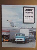 1966 CHEVROLET 72" tilt cab trucks/benzine  brochure, Engels, Boeken, Auto's | Folders en Tijdschriften, Chevrolet, Ophalen of Verzenden