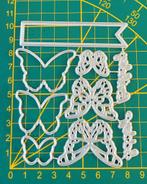 Snijmal label/ vlinders/ tekst Happy Birtday, Ophalen of Verzenden, Nieuw, Overige thema's, Pons of Mal