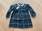 Next jurk meisje groen blauw ruit kraag maat 128 NIEUW, Meisje, Nieuw, Ophalen of Verzenden, Jurk of Rok