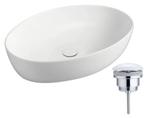 JUNGBORN Waskom Kalen 62.5x42x14 cm white, Ophalen, Nieuw, Steen, Toilet