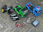 2x Truck Tamiya COMPLEET ! Team Reinert Racing MAN TGS TT-01, Elektro, Gebruikt, Verzenden, Schaal 1:10