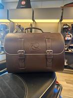 LEREN BRUINE VESPA BAGAGE TAS, Ophalen of Verzenden