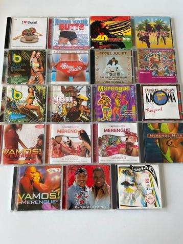 21 cd’s merengue, bachata, latin beats, reggae, bubbling beschikbaar voor biedingen